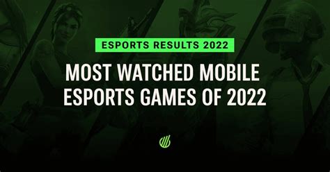 Most watched esports mobile games in 2022 .